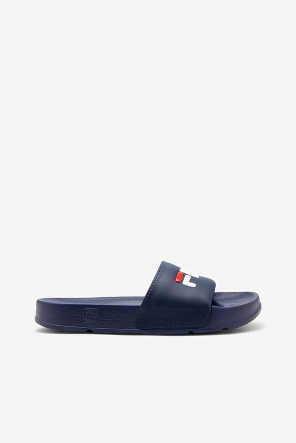 Slides Fila Mulher Azul Marinho/Vermelhas/Branco - Fila Drifter Loja Online Portugal,RYWB-23678